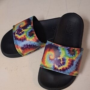 Vans Kids Multicolor Tie-Dye Slides